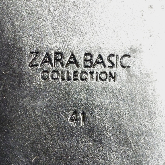 Zara Basic Pointed Toe Black Sequins Slip On Flats E179 - Picture 9 of 11